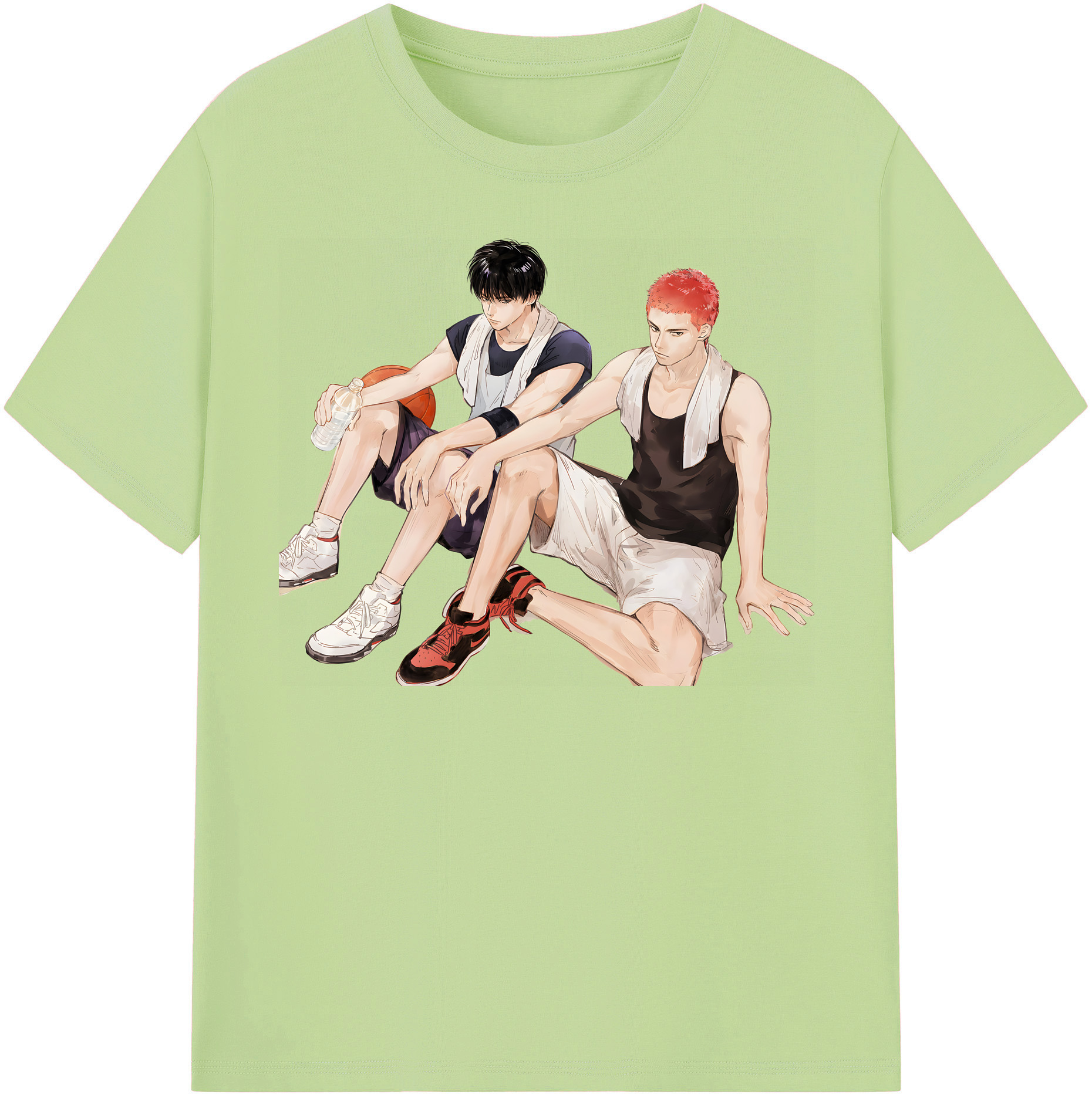 SLAM DUNK／スラムダンク 綿100％半袖Tシャツ（フロントプリント）